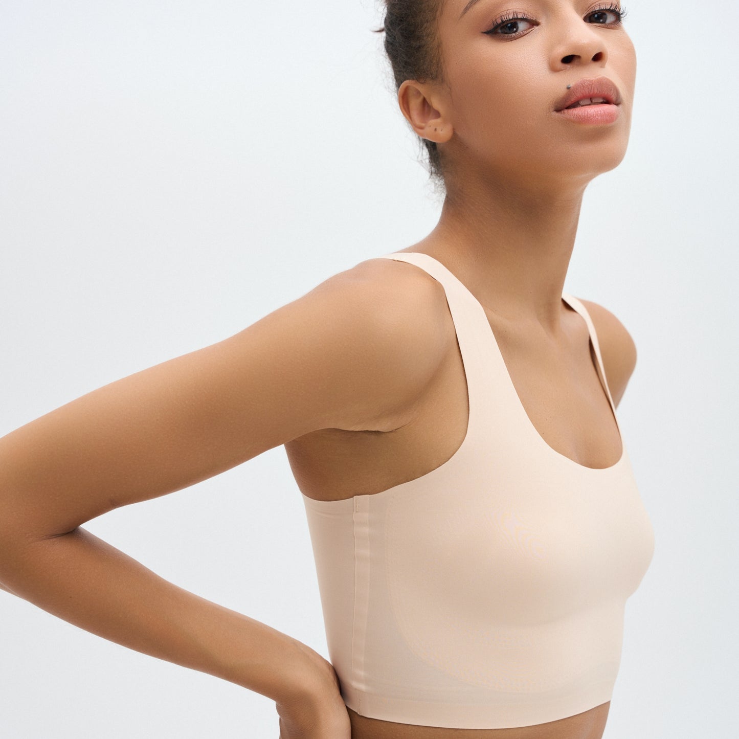 5-Pack Ultimate Seamless Tank Bra with Silicone Breathable Nipple Cover