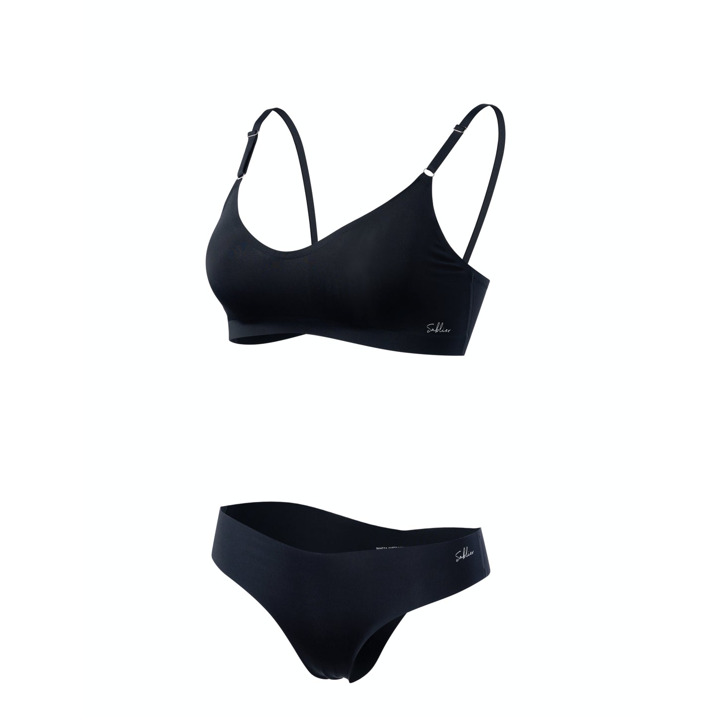 5-Pack V-Neck Travel Lingerie Set with Silicone Breathable Nipple Cover