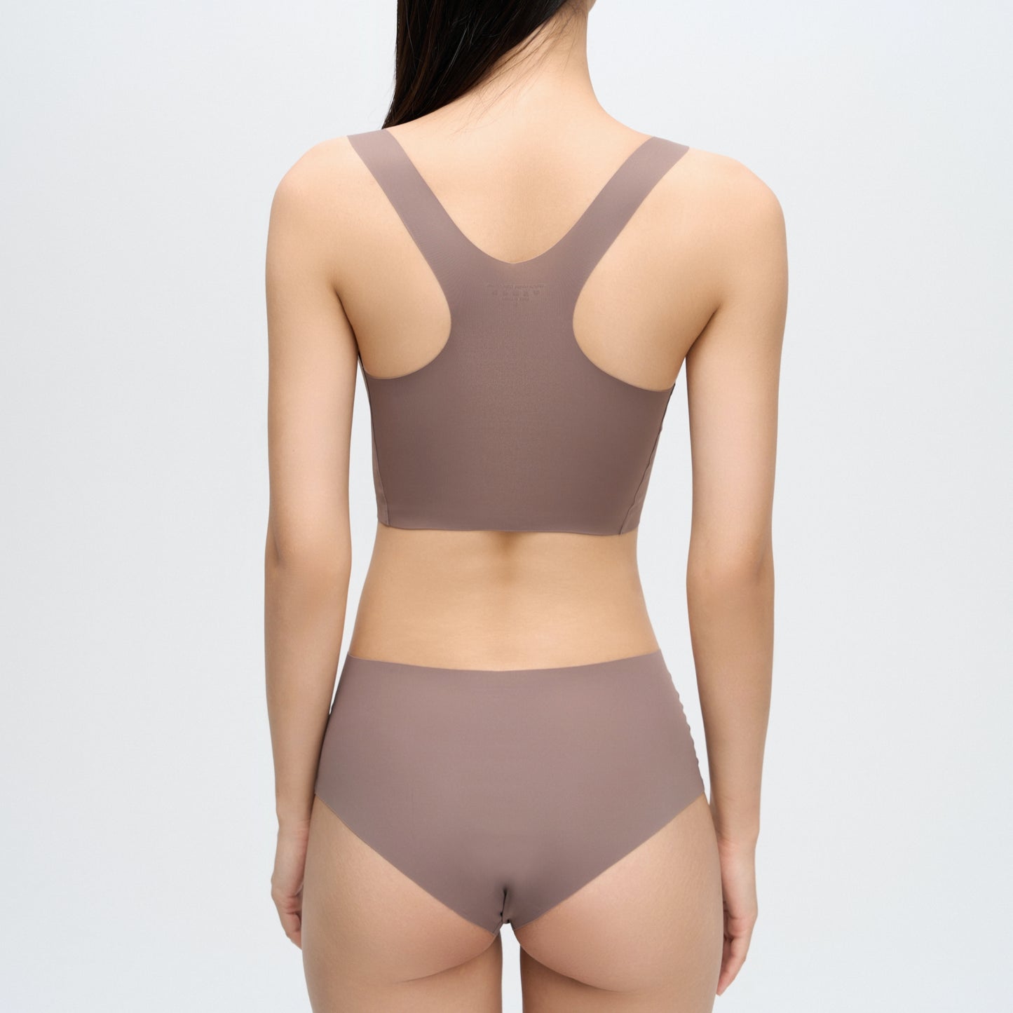 Seamless Underwear Set with Removable Pads - Martini