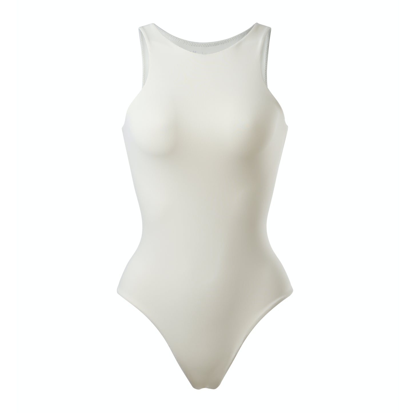 SLEEVELESS HIGH NECK BODYSUIT - IVORY